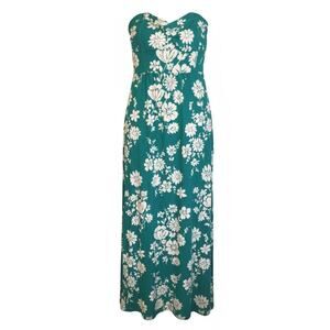 NWT Aeropostale Blue Floral Maxi Dress Size XL Square Neck